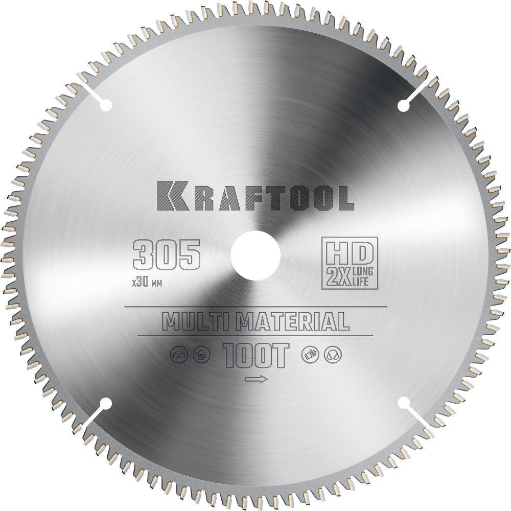 KRAFTOOL Multi Material 305х30мм 100Т, диск пильный