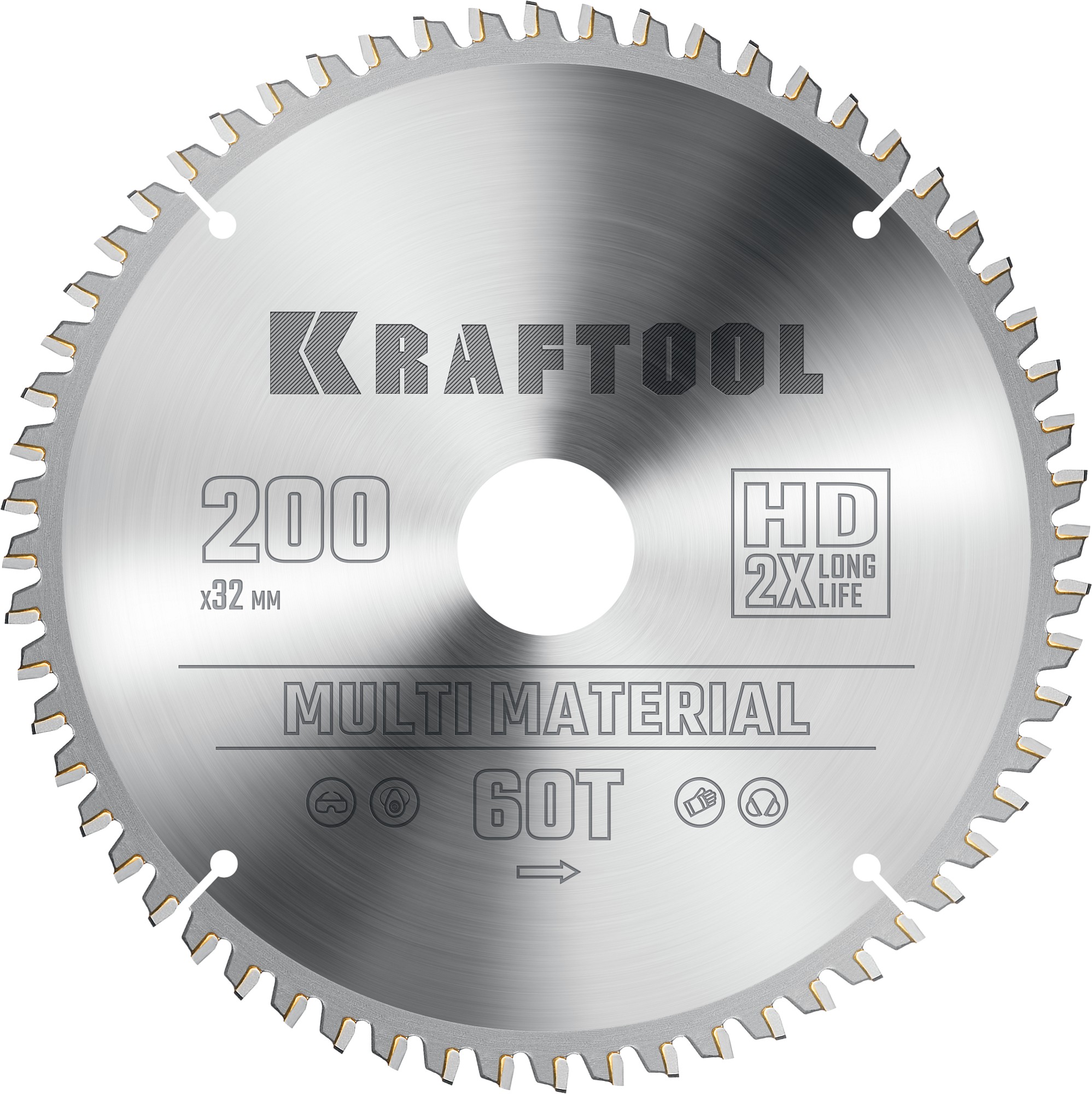 KRAFTOOL Multi Material 200х32мм 60Т, диск пильный