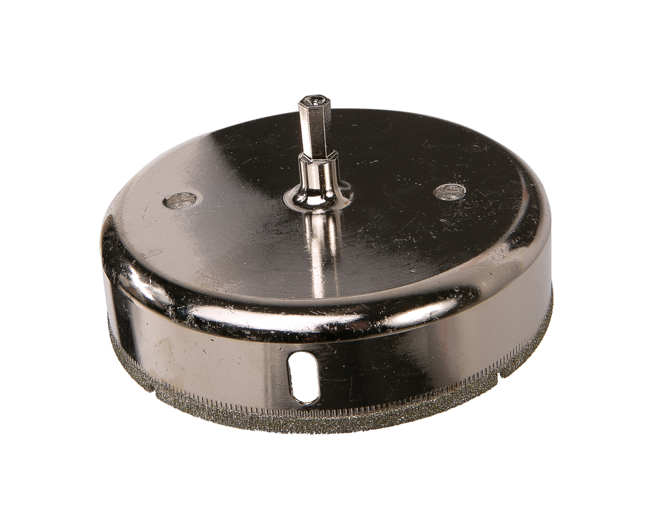 Коронка алмазн. По керам. Плитке и стеклу 110 x 55 мм,  с центрир. Сверл. Sturm!