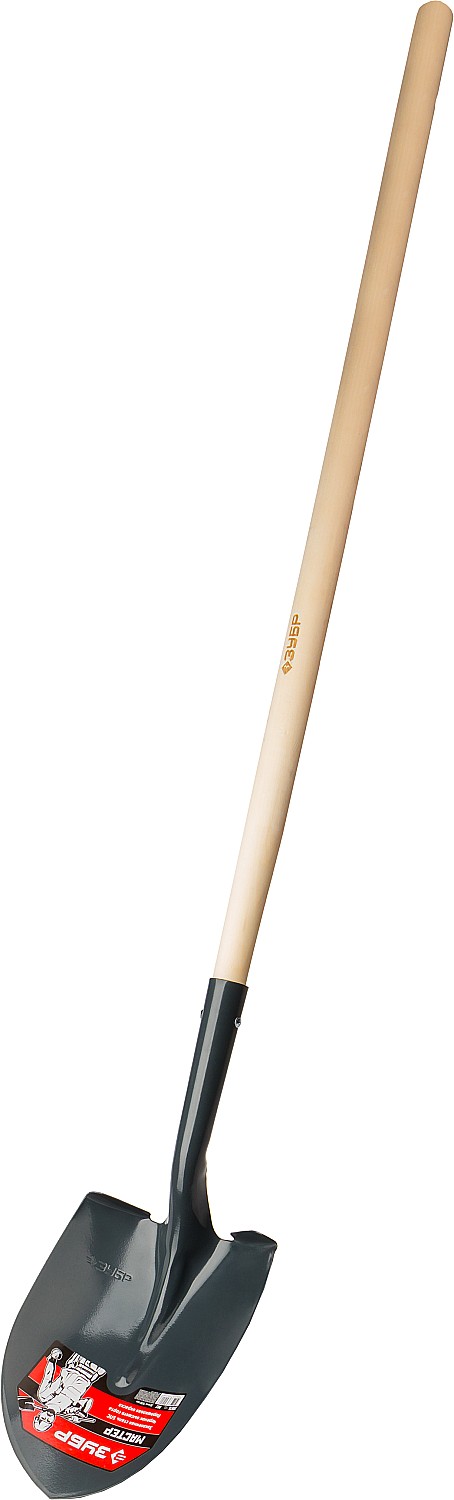 ЗУБР Мастер. 474х215х1500мм, полотно 1.6мм, закалено, дерев. черенок высш. сорт, штыковая лопата, тип ЛСГ (39575)