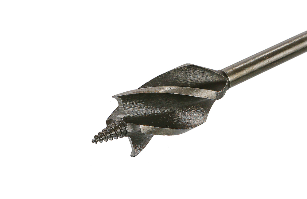 Cверло по дереву X тип, 4 резца, D=28мм, L=165мм, 6гр. Хв., блистер, Sturm!