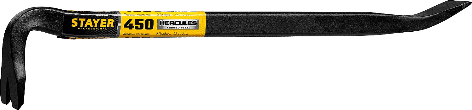 STAYER HERCULES, 450 мм, 22х12 мм, Усиленный лом-гвоздодер (21643-45)
