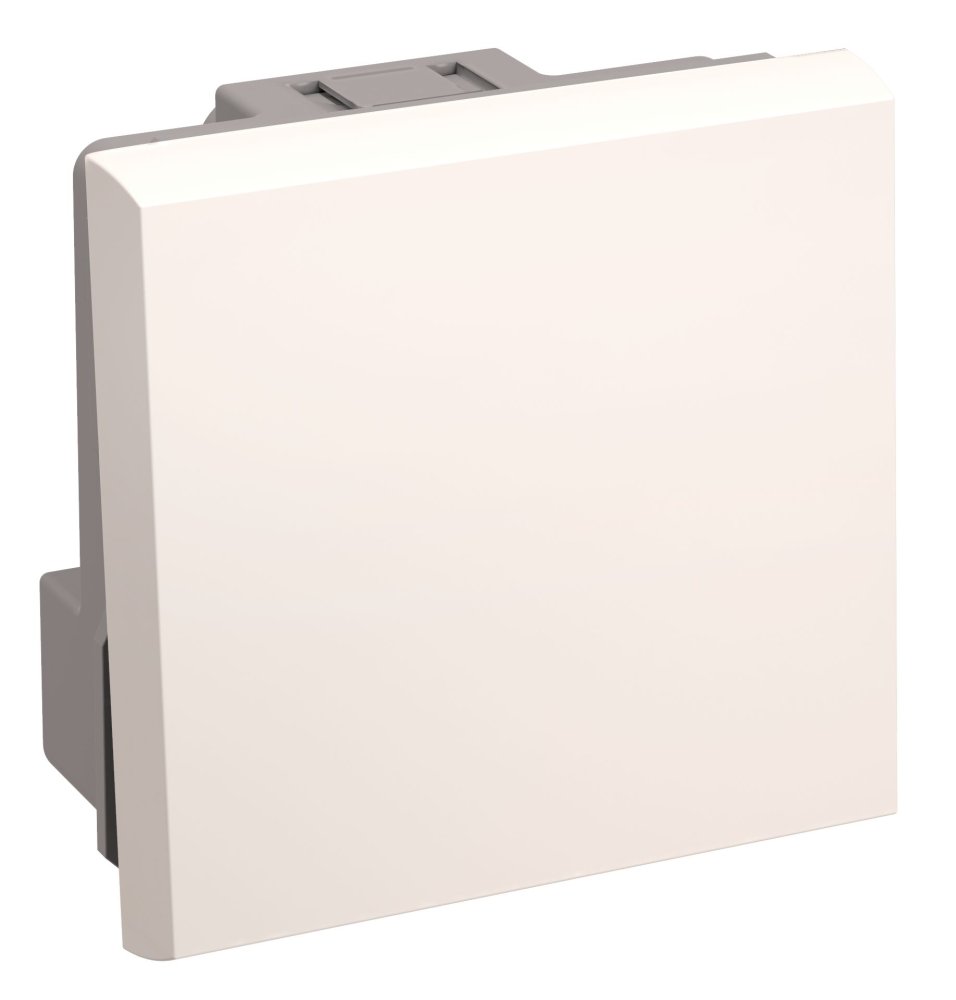 Выключатель проходной (переключатель) одноклавишный ВК4-21-00-П (на 2 модуля) ПРАЙМЕР белый IEK