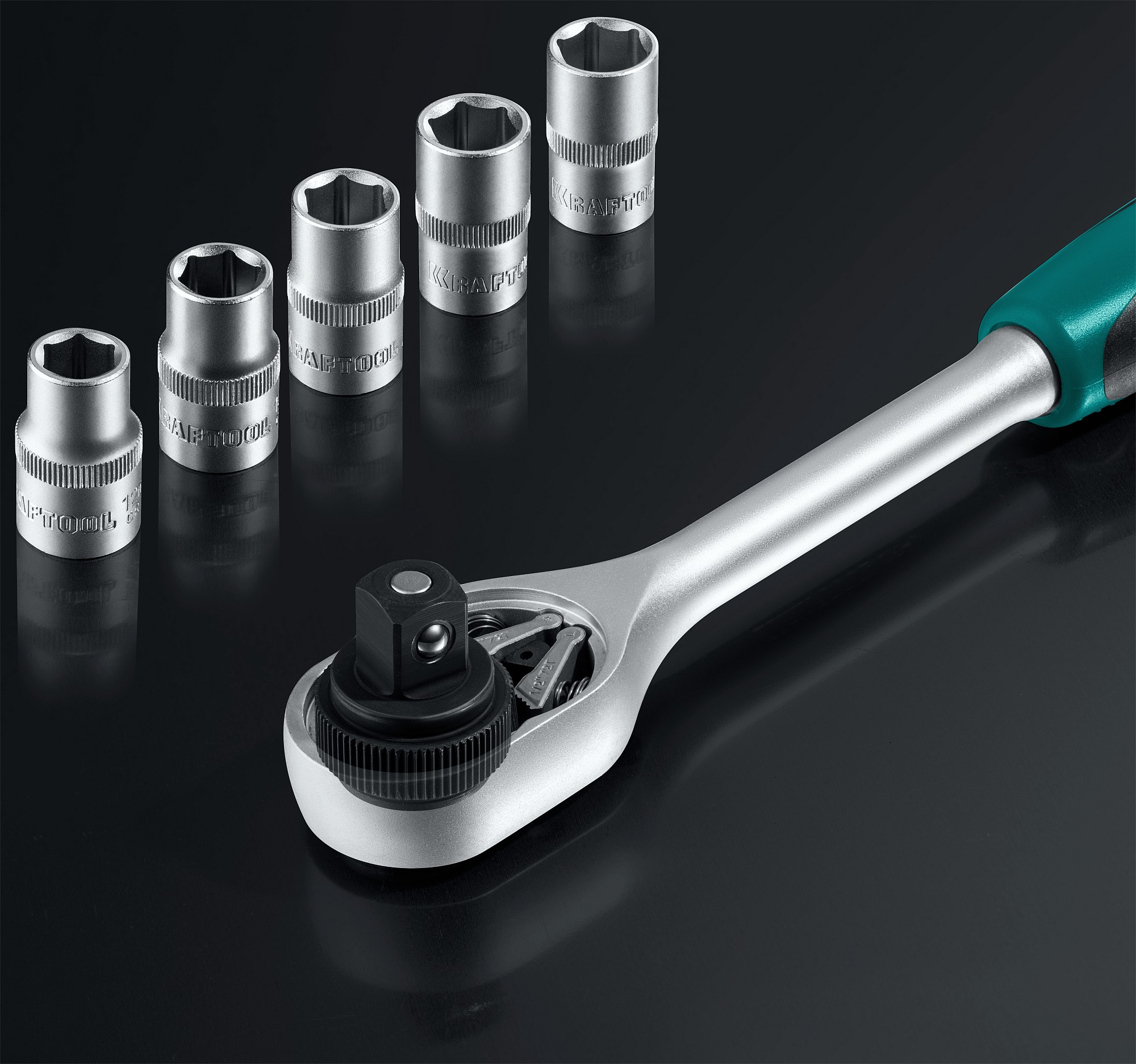 KRAFTOOL X Drive, 216 предм., (1/2″+3/8″+1/4″), универсальный набор инструмента (27888-H216)