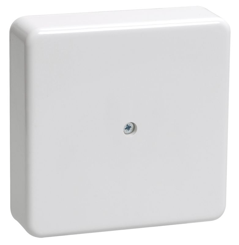 Коробка распаячная КМ для открытой проводки 100х100х29мм белая IEK