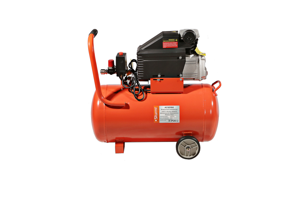 Компрессор воздушный масляный Sturm! AC93166, 1,6кВт, 250л/мин, ресивер 50л, прямой привод