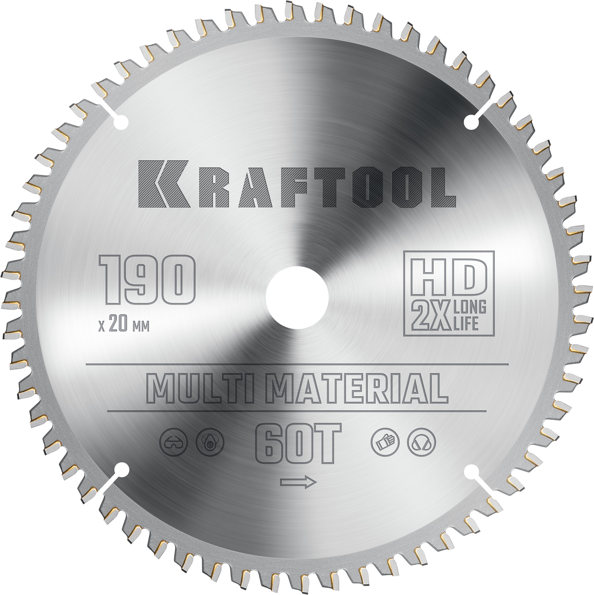 KRAFTOOL Multi Material 190х20мм 60Т, диск пильный