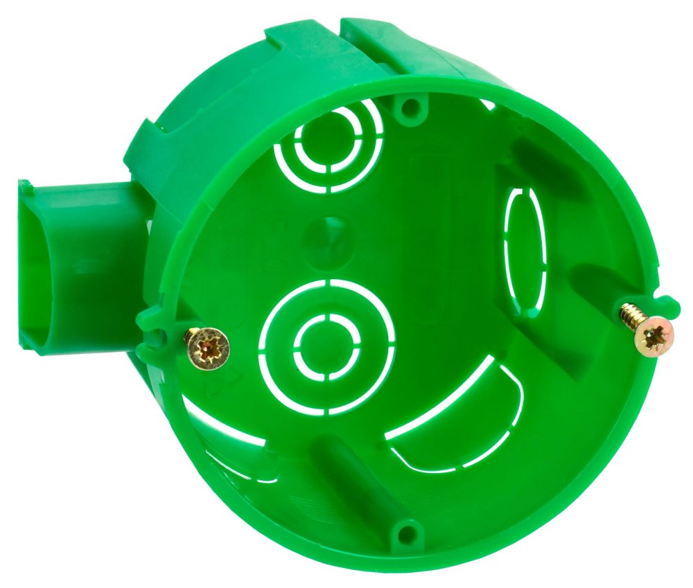 Коробка установочная КМ40004-10 блочная для твердых стен D=68х45мм (со стыковочным узлом) IEK