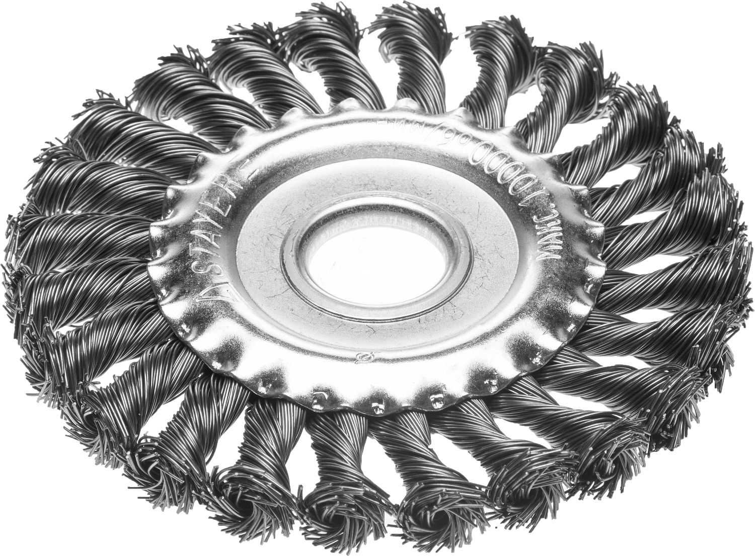 STAYER 150 мм, жгутированная стальная проволока, 0.5 мм, Щетка дисковая, PROFESSIONAL (35120-150)