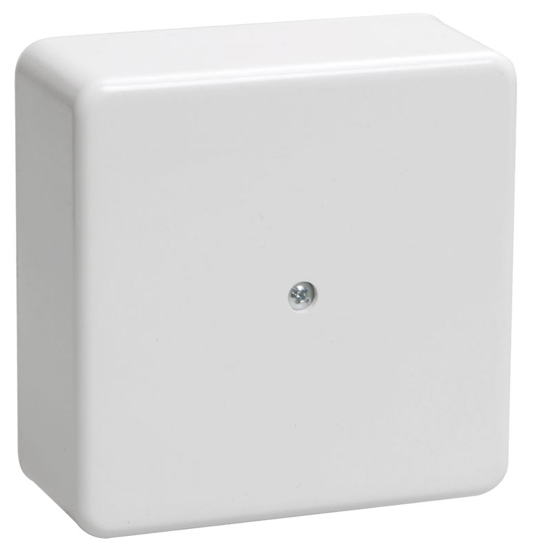 Коробка распаячная КМ для открытой проводки 75х75х28мм белая IEK