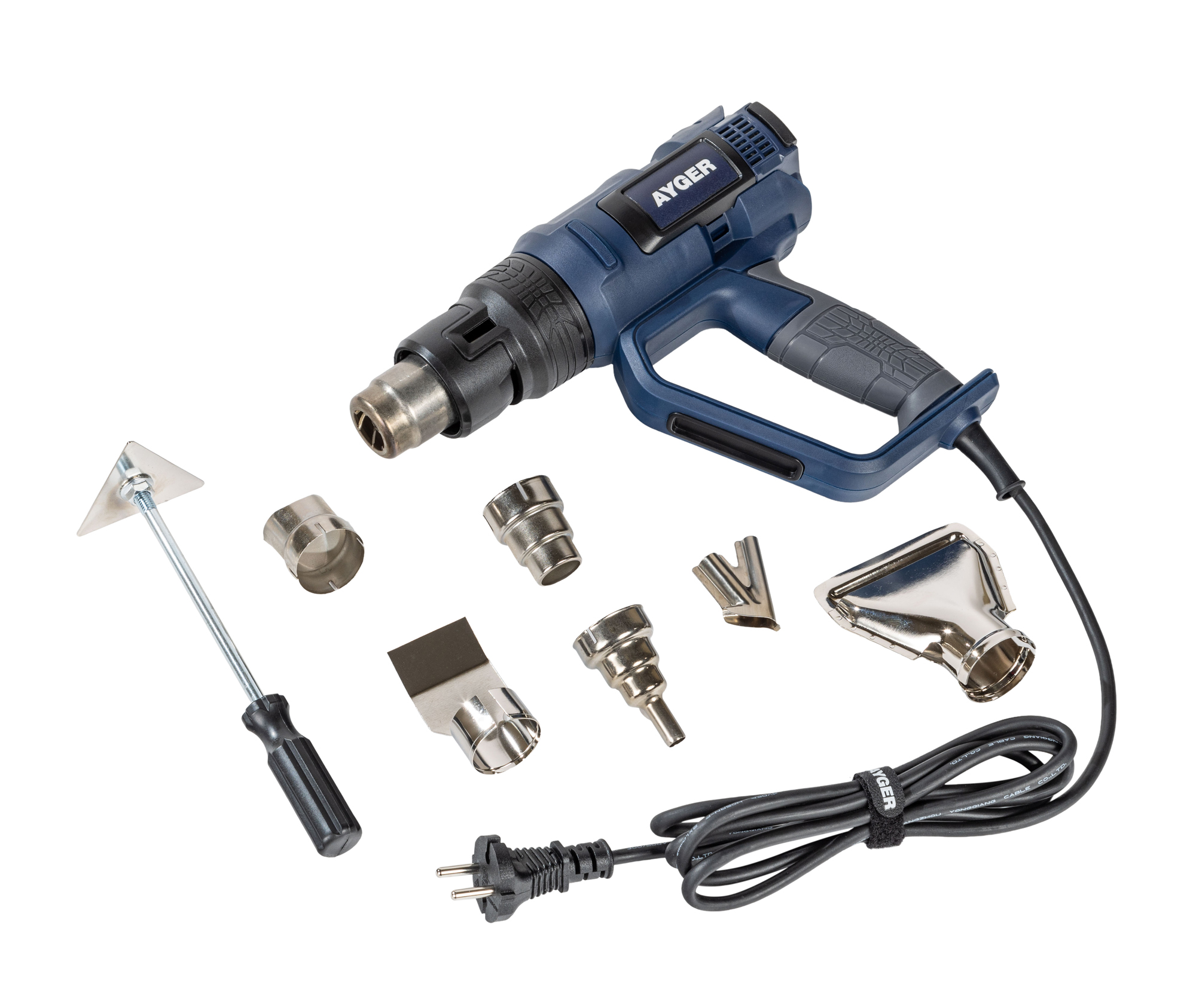 Строительный фен  AYGER AHG2000LCD