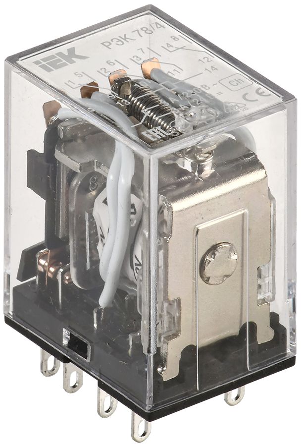 Реле РЭК78/4(MY4) 3А 12В DC IEK