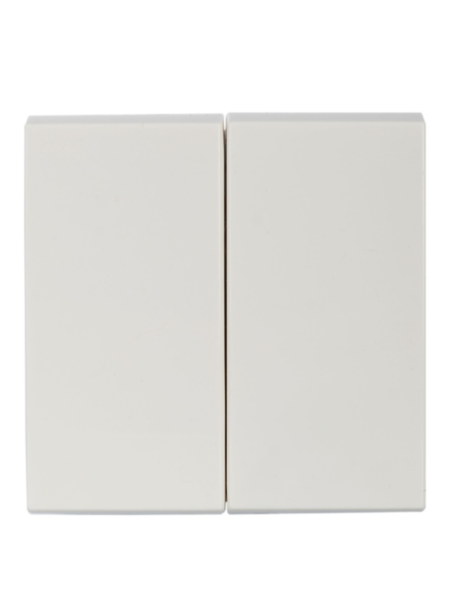 Выключатель проходной (переключатель) двухклавишный ВК4-22-00-П (на 2 модуля) ПРАЙМЕР белый IEK