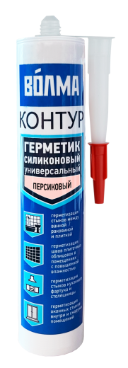 Силиконовый герметик «ВОЛМА-Контур» 290 мл, персиковый
