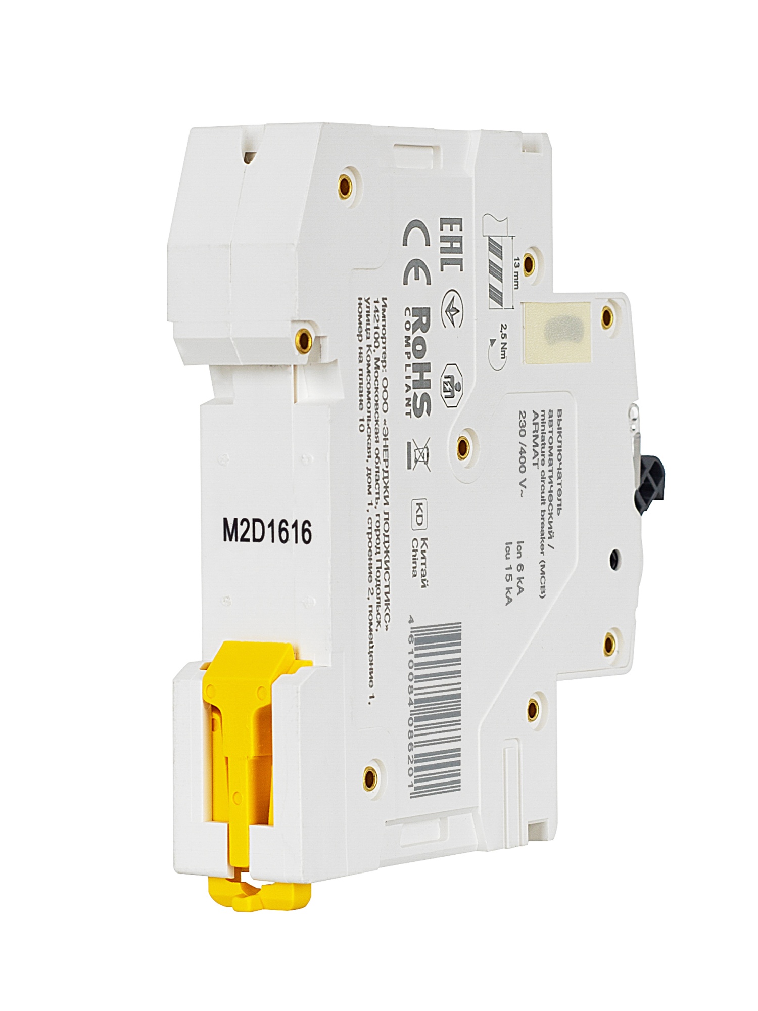 ARMAT Автоматический выключатель M06N 1P D 16А IEK