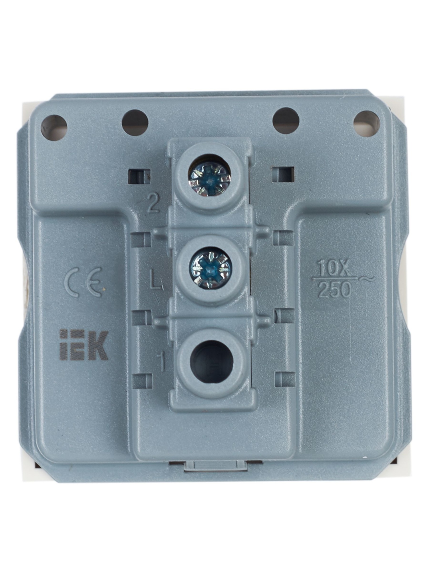 Выключатель одноклавишный ВКО-21-00-П (на 2 модуля) ПРАЙМЕР белый IEK