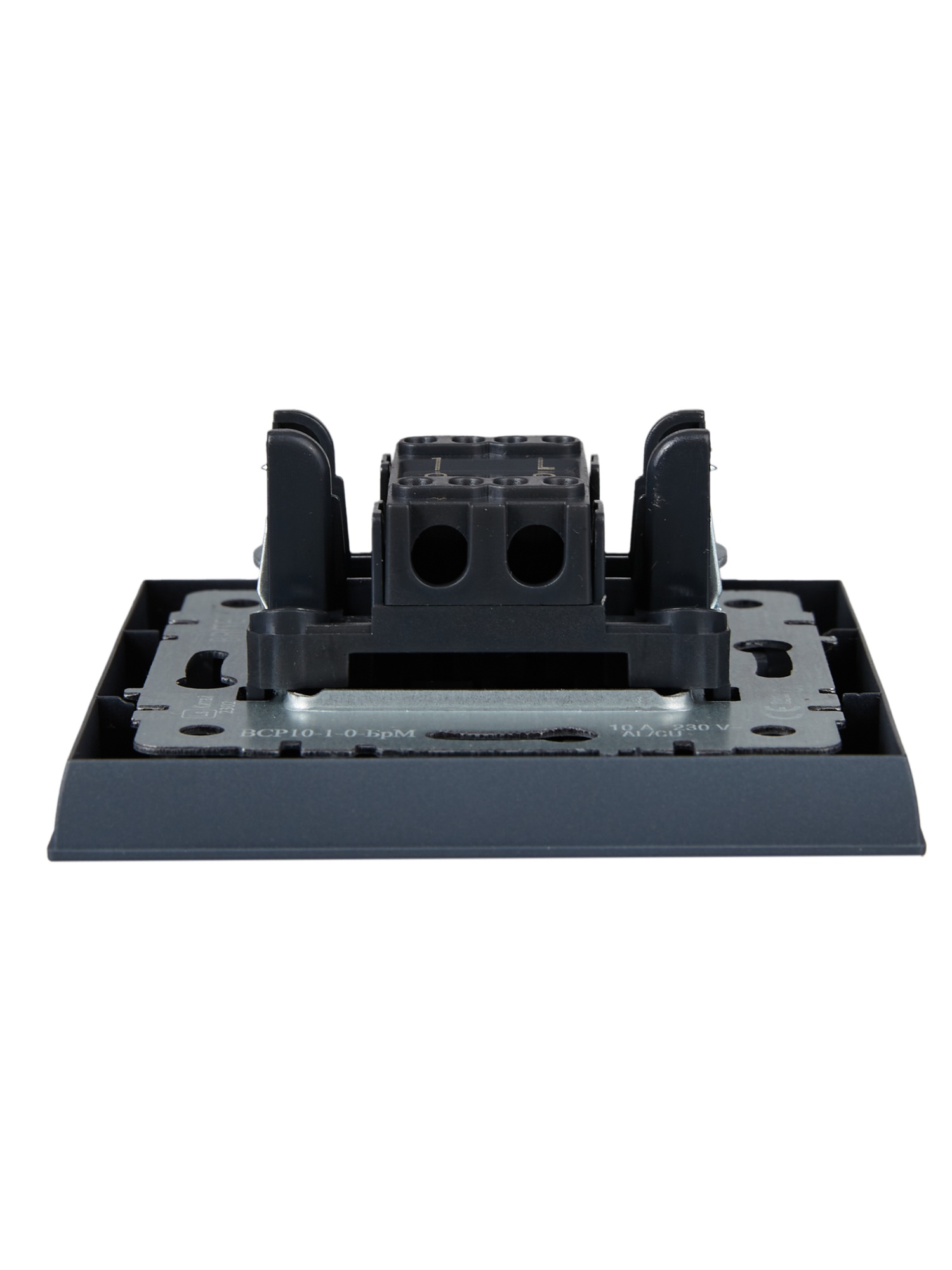 BRITE Выключатель 1-клавишный 10А в сборе ВСР10-1-0-БрМ маренго IEK